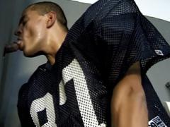 Athletes Rob Dean And Lazar Jonich Suck Wangs Through A Glor...