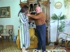 Sad Teenage Sweetie Gets Cheered Up By This Horny Grandpa