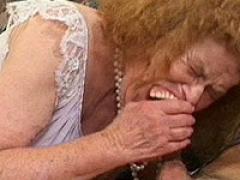 Granny Loses False Teeth During Blowjob