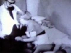 Vintage Lady In Sexy Stockings Gets Spanked On Her Booty