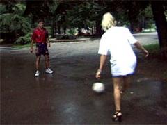 Lucky Old Guy Scores A Horny Blonde Her Teenage Pussyhole