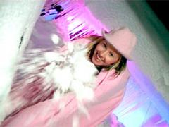 Cute Blonde Teenager Toy Her Wet Pussy In The Cold Snow