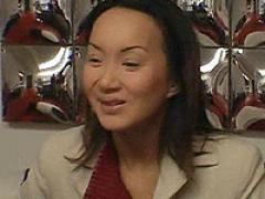 Asian Getting Her Face Painted