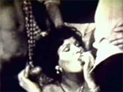 Dirty Lady From The Fifties Pleasing Three Erected Cocks
