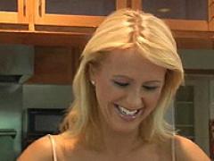 Blonde Beauty Getting Make-Up Done
