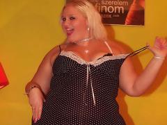 Chunky Melinda Shy Acting Sweet And Sexy While Stripping Off...