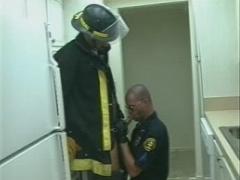 Bear Firemen Doing A Fast And Kinky Quickie Dick Sucking Ses...