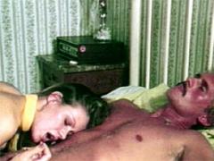 Big Breasted Retro Lady Gets Cock Inside Her Hairy Twat