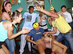 Birthday Teen Is Receiving Thick Cumloads On Her Cheeks