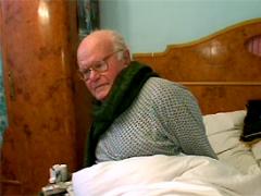 Busty Teen Brunette Fucking A Horny Sick Grandpa At Home