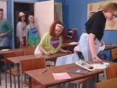 Seventies Quickie Between The History Lessons At School