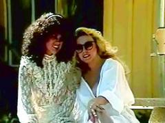 Two Retro Ladies Watching A Horny Outdoor Threesome Sex Fest...