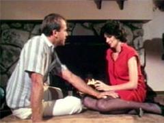 Retro Hairy MILF Sucks Dick And Gets Fucked By The Fireplace...