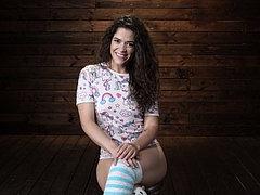 Victoria Voxxx Petite Is Bound With Clamps To Spank By Maled...