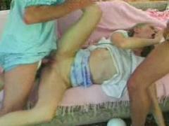 Horny Babysitter Gets Slammed Hard And Creamed