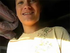 Teen Girl Sucks Her Boyfriends Cock On A Train