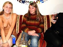 Freckled Birthday Redhead Having Sex On Her Groupsex Party