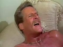 Retro Latina Babe With Erect Nipples Sucks On Cumming Cock