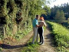 Redhead Teenager Gets Golden Shower From This Older Guy
