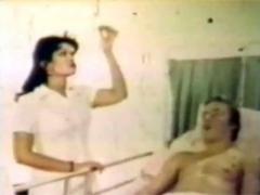 Hot Retro Nurse Fucking A Horny Patient Hardcore In Bed