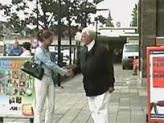 Grandpa Seduces A Teen Brunette To Get Naughty With Her