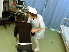 Willing Japanese Teen Nurse Giving Patient A Horny Handjob