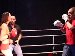 Teenage Boxing Hottie Fucking Her Personal Senior Trainer