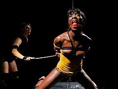  Ana Foxxx Bound For Interracial Whipping And Strapon By Lez...