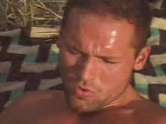 Blond Gay Getting Butt Fucked Hard While Giving A Blow