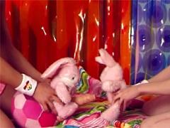 Two Cute Girlfriends Toying Eachothers Thight Pussyhole