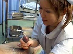 Willing Japanese Teen Nurse Giving Patient A Horny Handjob