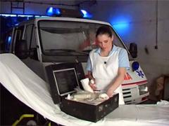 A Horny Ambulance Driver Bangs The Hot And Willing Nurse