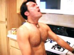 Bristly Gay Muscleman Gets Pure Gay Dick-Eating Satisfaction...