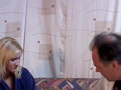 Stunning Blonde Babe Gets Fucked By Her Old Senior Doctor