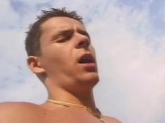 Blond Gay Getting Butt Fucked Hard While Giving A Blow