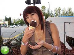 Slutty Teen Loves Worshipping The Mighty Cock