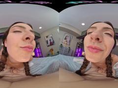 Passionate Brunette Teen Enjoys Intense Sensual Vr Pleasures