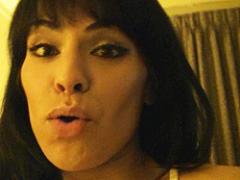 Shemale TS Foxxy Sucks On Her Knees Movies