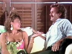 Big Breasted Eighties Wife Showing Her Tight Juicy Pussy