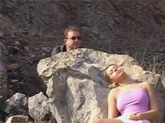 Horny Senior Banging A Blonde Teenage Girl Crazy Outdoor