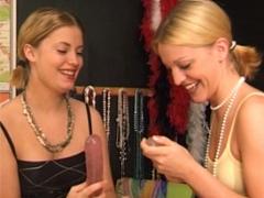 Giving Her Best Friend An Orgasm With A Sex Toy And Fingers