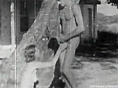 Naturist Couple Decided To Make A Quickie Outside - Exclusive Vintage Cock Sucking Ex