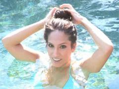 Zoey Goes For A Dip In The Swimming Pool
